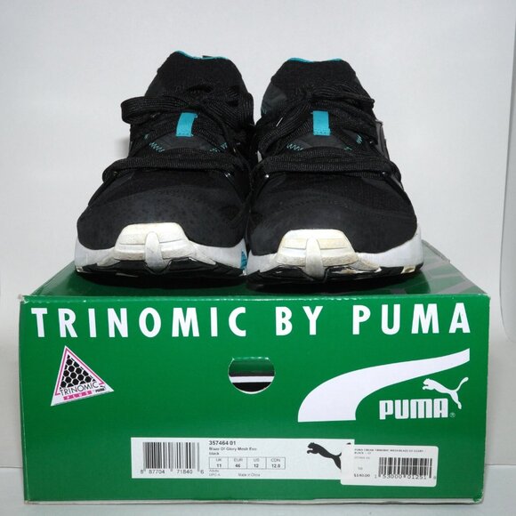2014 Puma Blaze Of Glory Mesh Evo Trinomic Black Turquoise US 12 357464-01 - Picture 3 of 9